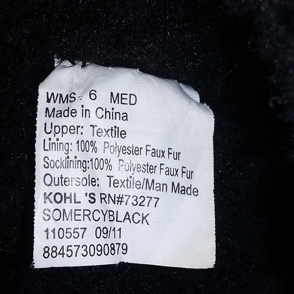 SO Black Short Suede Winter boots "Size 6" - Picture 8 of 8